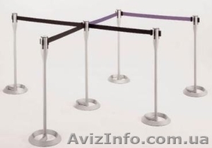 Стойка ограждения с лентой #468833