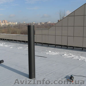 Гидроизоляция кровли рулонными материалами пвх,  тпо мембраны #461981