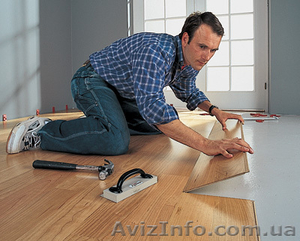 Устройство стяжки,  укладка линолеума,  ламината,  паркета #460773