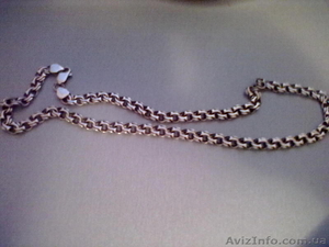 Серебряная мужская цепочка #489509