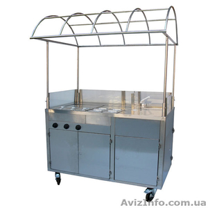 Прилавок передвижной Хот-дог ЕВРО-2012,  прилавок для хот-догов и напитков #490113