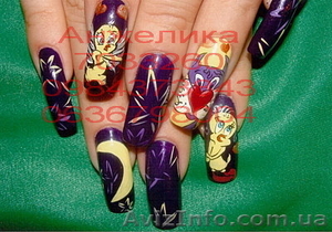 Профессиональное наращивание акриловых ногтей от 250гр #43835