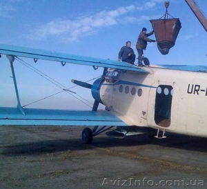 Внесення аміачної селітри гвинтокрилом Мі-2 літаками Ан-2 #484294