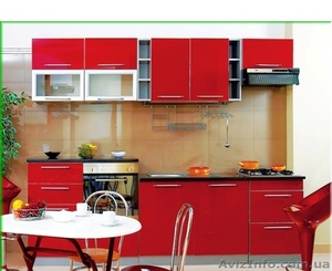 Кухня с фасадами в алюминиевой кромке #486728