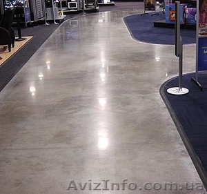 Полированные бетонные полы,  декоративные полы. #555608