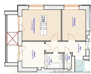 ПРОДАЖА !  2-х КОМ.54кв.м.48000$ #288342