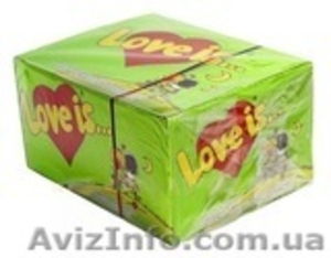 жвачка Love is самые низкие цены в Украине 55 грн. (100 шт.) #527015