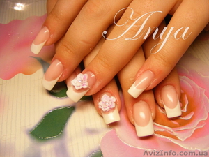  Гелевое наращивание ногтей,  коррекция #558333