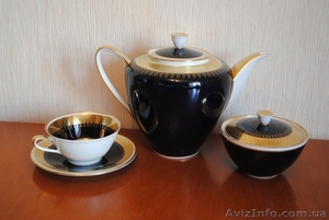 Элитный кобальтовый чайный сервиз Германия #553328
