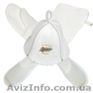 одноразовые тапочки и шапка для сауны #526095