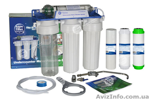 Четырёхступенчатая система под мойку FP3-HJ-K1. Производство Aquafilter (Польша) #557069