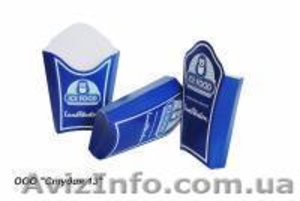 Картонная упаковка для фаст-фудов,  стаканчики #535317