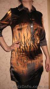 Девочки, праздничная скидка !!! Туника -рубашка ROBERTO CAVALLI(Италия) р-рL #551598