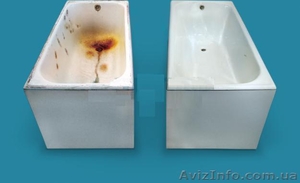 Наливная вана,  реставрация ванн жидким акрилом #524543