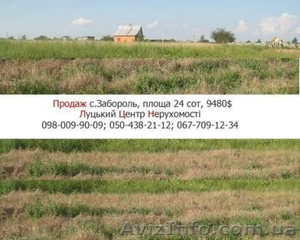Продам земельну ділянку в Заборолі,  ТЕРМІНОВО. #529227