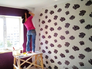 Поклейка Обоев-15грн.Выравнивание потолков,  стен #189896