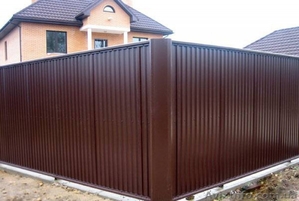 Забор,  ворота,  калитки из профнастила #566728