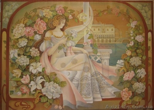 красивая и качественная роспись стен и потолков  #577876