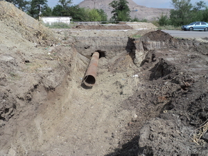 Прокол под дорогой,  бурение горизонтальное. #585938