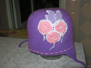 Шапочка на девочку 2-4 лет. #561411