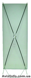 Стойка Паук (х-баннер) Металик 60х160 см  #574778