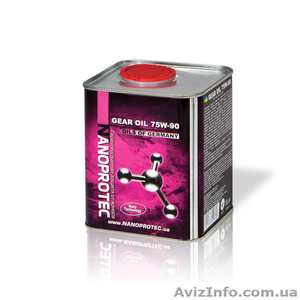 Масло трансмиссионное синтетическое NANOPROTEC Gear Oil 75W-90 GL-4/GL-5 1л #581287