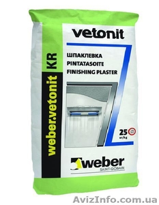 Шпаклевка для стен и потолков Weber-Vetonit KR (Ветонит КР) #596446