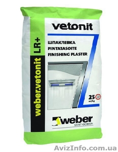 Шпаклевка для стен и потолков Weber-Vetonit LR Plus (Ветонит ЛР Плюс) #596441