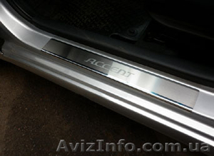 Накладки на пороги Hyundai Accent  #625507