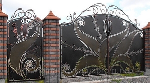 Ковані ворота,  Львів,  Кузня ФАЙНА КОВКА. #605402