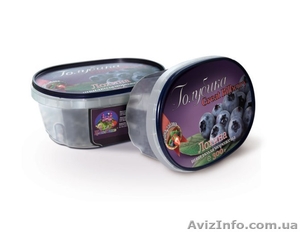 Натуральная свежезамороженная ягода голубики. #607092