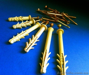 Дюбели быстрого монтажа с ударным шурупом: 32 типоразмера  от 6х35 до 10х200mm.  #629557