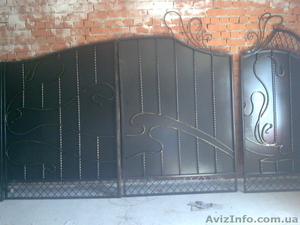 ВОРОТА ДЛЯ ДОМА ИЛИ ДАЧИ НОВЫЕ С КОВКОЙ ДЕШЕВО #612840