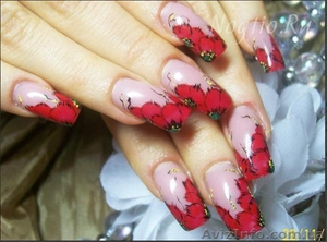 Нарощенные ноготочки гелем #619035