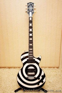 Продаю мастеровую CUSTOM ZAKK WYLDE B/W BULLSEYE LES PAUL #635101