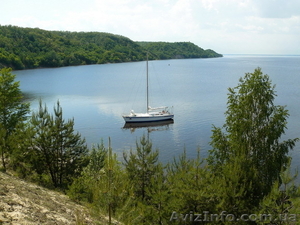 Аренда парусной яхты на Днепре . Прогулка под парусом на Каневском море . Яхта   #631061