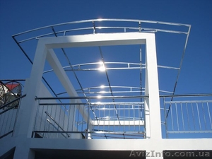 Поручни ,  перила,  лестничные ограждения из нержавеющей стали и стекла. #629170