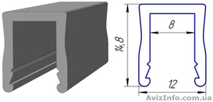 Алюминиевый профиль для натяжных потолков  #631668