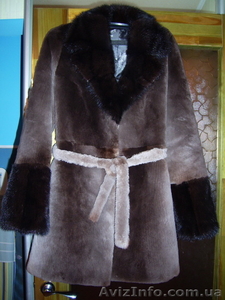 Продам Эксклюзивную шубу .Стриженый бобер с цельной норкой поперечкой. #614563