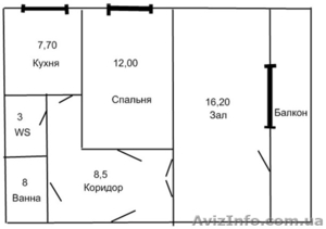 2-х комнатную квартиру АВ Западный Площадка #404042
