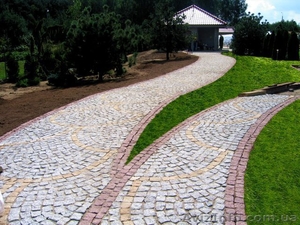 Брусчатка гранитная и габбро. #669176