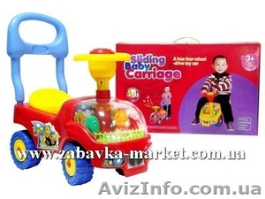 Машинка-каталка с звуковым сигналом #671912