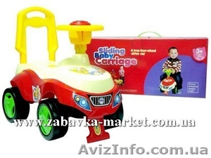 Машинка-каталка с звуковым сигналом для деток #671915