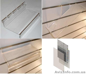 Торговое оборудование. Акриловые полки на экономпанели #664535