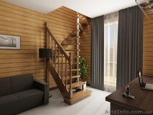 Лестницы из дерева недорого Киев  #672548