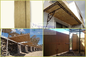 Камыш. Плиты из камыша. Камышовые маты. Камышовые снопы. #85104