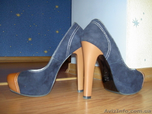 Туфли кожа+замш, 37 размер #665508