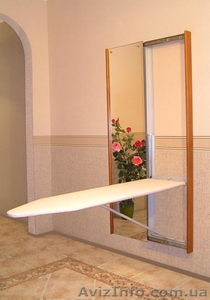 Новинка: гладильная доска + зеркало = экономия места #651426