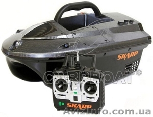 Новинка,  кораблик для прикормки Carpboat Skarp Carbon 2, 4GHz new #669197