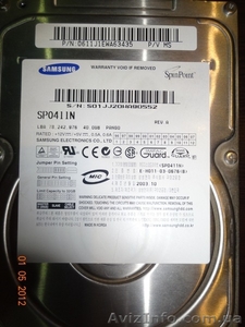 Продам винчестер 40Gb Samsung Sprin Point в Харькове. МодельSPO411N. Цена 120 #644731